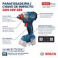 Chave Impacto Bosch 1/2" 28Kg torque 18V S/ Bateria GDX 18V-285 SB