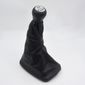 Kit Coifa Alavanca Câmbio GM Corsa 94/12 Preto C/Manopla Resina Prata