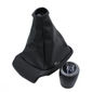 Kit Coifa Alavanca Câmbio GM Onix Joy/Joy Plus 20/21 Preto C/Aro Cinza Manopla