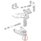 Pivo Inferior da Suspensão Dodge Ram 2500 4x4 2003 a 2018 Dodge Ram 3500 2011 a 2013