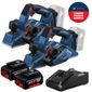 Combo Plaina Bosch Com 2 Baterias 18v 4ah e Carregador