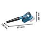 Soprador de Folhas Bosch 18V GBL 18V120 SB Sem Bateria e Carregador