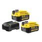 Kit 2 Baterias 20V 4Ah Com Carregador e Bolsa Stanley