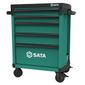 Carro para Ferramentas Profissional com 5 gavetas Verde SATA