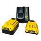 Kit 1 Bateria 20V 4Ah + 1 Bateria 2Ah SCB224CK-BR Stanley Carregador e Bolsa Kit 1 Bateria 20V 4Ah + 1 Bateria 2Ah SCB224CK-BR Stanley Carregador e Bolsa