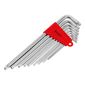 Jogo Chaves Torx Extra Longa T10-T50 9pçs MTX Jogo Chaves Torx Extra Longa T10-T50 9pçs MTX