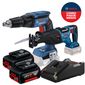 Combo Serra Sabre + Parafusadeira Drywall Com 2 Baterias 18v 4ah e Carregador