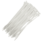 Abraçadeira Plástica Sparta 370x3,6mm Branco Pacote 100pçs