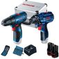 Combo 12V Bosch Chave de Impacto GDR 120-LI + Parafusadeira GSR 120-LI