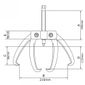 Sacador de Polias 2 Garras Rosca Fina 6" Tramontina PRO 44027/006