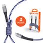 Cabo USB-C para USB-C 2.0 Revestimento Kevlar 2m Geonav