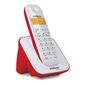Telefone sem fio digital - TS 3110 - Branco e Vermelho
