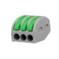 Conector para fios 4 mm² - Conex 1000 Clip 3 vias Conector para fios 4 mm² - Conex 1000 Clip 3 vias