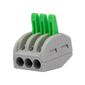Conector para fios 4 mm² - Conex 1000 Clip 3 vias Conector para fios 4 mm² - Conex 1000 Clip 3 vias