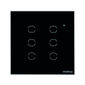 Interruptor touch smart Wi-Fi 6 teclas Preto - EWS 1006
