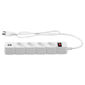 Protetor eletrônico com 4 tomadas e 2 portas USB - EPE 204 USB + Branco Protetor eletrônico com 4 tomadas e 2 portas USB - EPE 204 USB + Branco