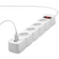 Protetor eletrônico com 4 tomadas e 2 portas USB - EPE 204 USB + Branco Protetor eletrônico com 4 tomadas e 2 portas USB - EPE 204 USB + Branco