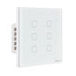 Interruptor touch smart Wi-Fi 6 teclas Branco - EWS 1006 Interruptor touch smart Wi-Fi 6 teclas Branco - EWS 1006
