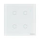 Interruptor touch smart Wi-Fi 4 teclas - EWS 1004 Branco