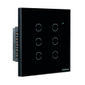 Interruptor touch smart Wi-Fi 6 teclas Preto - EWS 1006