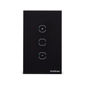 Interruptor dimmer touch smart Wi-Fi - EWS 1101 Preto
