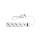 Protetor eletrônico com 5 tomadas - EPE 205 Branco Protetor eletrônico com 5 tomadas - EPE 205 Branco
