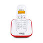 Telefone sem fio digital - TS 3110 - Branco e Vermelho