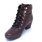 Bota Modare Ultra Conforto Salto Grosso Fechamento Cadarço  Marrom Bota Modare Ultra Conforto Salto Grosso Fechamento Cadarço  Marrom