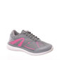 Tênis Rainha Reaction Tela Cinza e Rosa