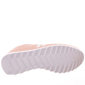 Tênis Moleca Jogger Tratorado Listra Lateral Rosê e Branco