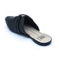 Sapato Mule Moleca Cabedal Vazado com Duas Tiras Verniz Preto