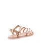 Sandália Rasteira Molekinha Tiras Ouro Rosado