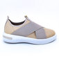 Tênis Slip-on Vizzano X com Elástico Nude e Rosê Tênis Slip-on Vizzano X com Elástico Nude e Rosê
