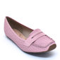 Sapato Mocassim Moleca Tressê Rosa