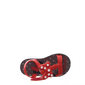 Sandália Rasteira Grendene Minnie Bow Fever Vermelha e Preta
