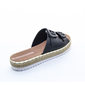 Tamanco Moleca Flatform Corda com Fivela Preto e Bege Tamanco Moleca Flatform Corda com Fivela Preto e Bege