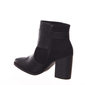 Bota Ankle Boot Ramarim Total Comfort Detalhe Camurça Fivela Preta