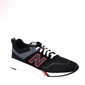 Tênis Jogger New Balance 009 Lifestyle Tela Aplicação Logo Preto e Vermelho Tênis Jogger New Balance 009 Lifestyle Tela Aplicação Logo Preto e Vermelho