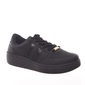 Tênis Moleca Flatform com Listra Lateral Preto e Preto