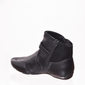 BOTA ANKLE BOOT COMFORTFLEX DETALHE FIVELA E LYCRA PRETA