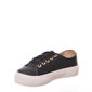 Tênis Moleca Flatform Preto e Dorurado Tênis Moleca Flatform Preto e Dorurado