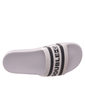 Chinelo Slide Double-G Estampa Logo Branco e Preto Chinelo Slide Double-G Estampa Logo Branco e Preto