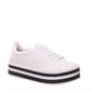 Tênis Vizzano Flatform Detalhe Listra Branco e Preto Tênis Vizzano Flatform Detalhe Listra Branco e Preto