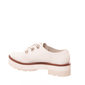 Sapato Moleca Oxford Tratorado Salto Baixo Off White