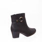 BOTA ANKLE BOOT MODARE ULTRA CONFORTO DETALHE FIVELA PRETA