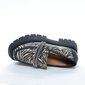 Sapato Mocassim Vizzano Cabedal Duas Tiras com Strass Estampa Zebra Salto Baixo Solado Tratorado Nud Sapato Mocassim Vizzano Cabedal Duas Tiras com Strass Estampa Zebra Salto Baixo Solado Tratorado Nud