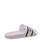 Chinelo Slide Double-G Estampa Logo Branco e Preto Chinelo Slide Double-G Estampa Logo Branco e Preto