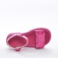 Sandália Molekinha Verniz Cabedal Tira Larga com Laço Solado Tratorado Rosa