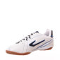 Chuteira Futsal Topper Titanium 6 Detalhe Costura Branco e Azul