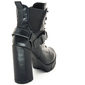 Bota Coturno Bebecê Ankle Boot Detalhe Elástico Solado Tratorado Preta Bota Coturno Bebecê Ankle Boot Detalhe Elástico Solado Tratorado Preta